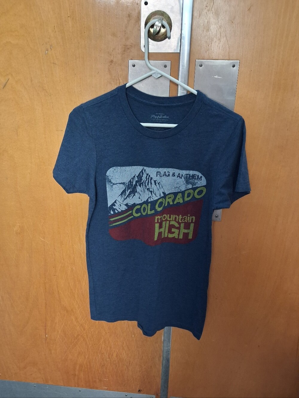 Small Mens? Colorado Mountain High Graphic Tee - Blue